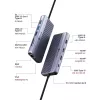 ICY BOX IB-DK4062-CPD przewodowa stacja dokująca USB 3.2 Gen 1 (3.1 Gen 1) Type-C antracyt