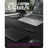 ICY BOX IB-DK4062-CPD przewodowa stacja dokująca USB 3.2 Gen 1 (3.1 Gen 1) Type-C antracyt