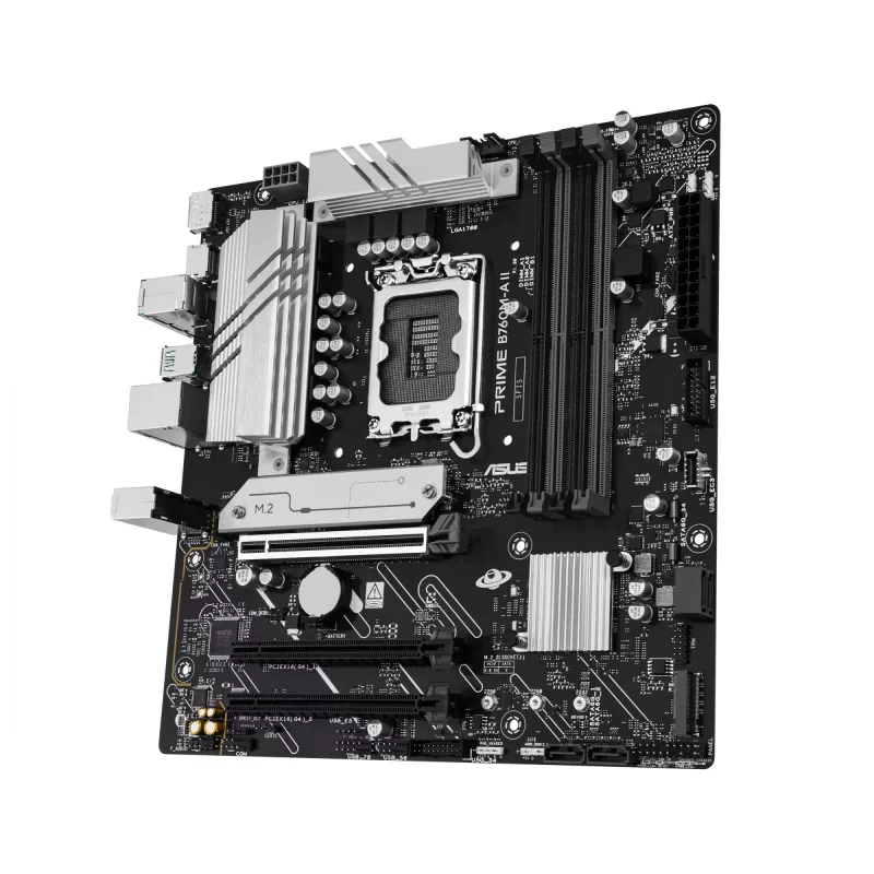 Płyta główna ASUS PRIME B760M-A II-CSM — Intel B760, LGA1700, microATX, DDR5, do 256 GB, M.2/PCIe 4.0/SATA III, 2,5Gb Ethernet