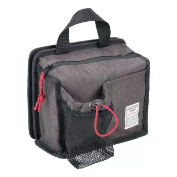 Torba do wózka / na ramię TROIKA BBG67/GY – Poliester, czarno-szara, 200×50×175 mm, na zamek błyskawiczny