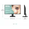 Monitor BenQ 27 cali 1080p FHD Eye-Care — 27 cali (68,6 cm), 1920×1080, 5 ms, IPS/LCD, matowy, 16:9, 178°/178°, wbudowane głośniki, VESA, czarny