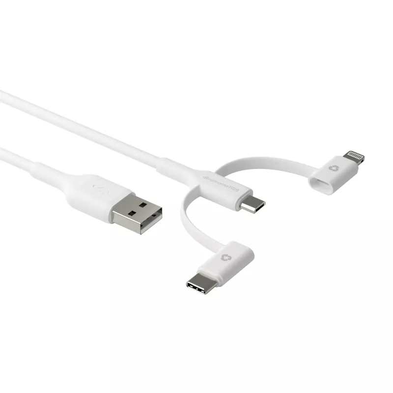 dbramante1928 re-charge - kabel 3w1 – USB A na USB-A, C i Lightning - W