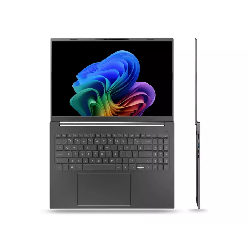 Laptop Acer Aspire 16 AI A16-61M-R473 — 16-calowy wyświetlacz WUXGA+, AMD Ryzen AI 5 330 3,4 GHz, 16 GB LPDDR5x, 512 GB SSD, Windows 11 Home, Szary