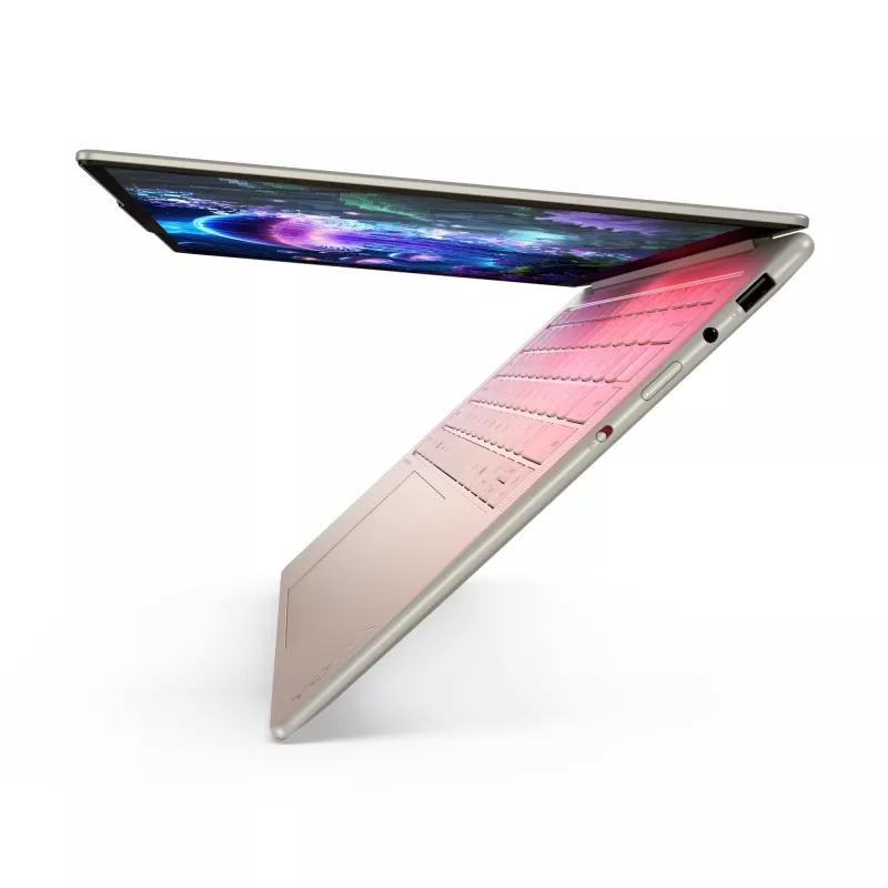 Lenovo Yoga cienki 7 14ILL10 Copilot+ PC Intel Core Ultra 5 226V Laptop 35,6 cm (14 cali) WUXGA 16 GB LPDDR5x-SDRAM 512 GB SSD Wi-Fi 7 (802.11be) Windows 11 Home Niemiecki Szary