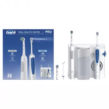Oral-B Idropulsore Health Center dorosła szczoteczka rotacyjno-oscylacyjna niebieska, biała