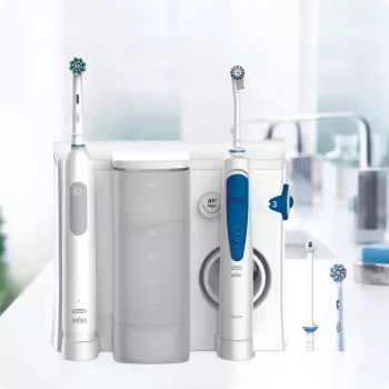Oral-B Idropulsore Health Center dorosła szczoteczka rotacyjno-oscylacyjna niebieska, biała