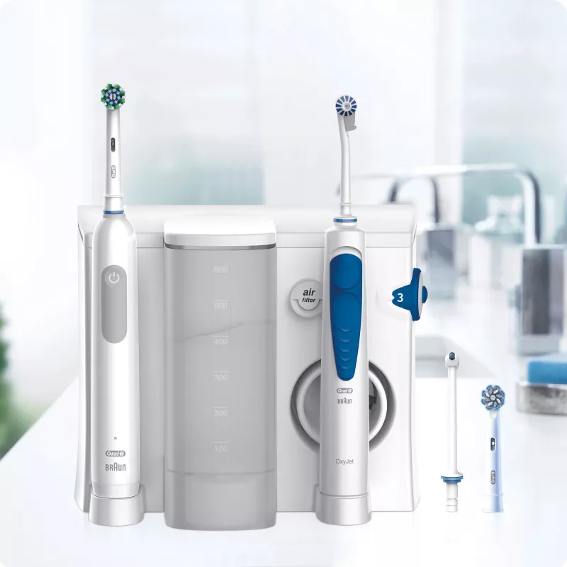 Oral-B Idropulsore Health Center dorosła szczoteczka rotacyjno-oscylacyjna niebieska, biała