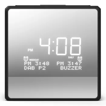 Cyfrowy budzik Philips TAR4600/10 Czarny LCD AC/Bateria