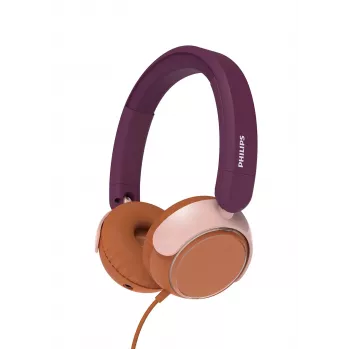 Philips 2000 series TAK2000MP/00 słuchawki/zestaw słuchawkowy Przewodowe Nagłowne Rozmowy/Muzyka USB typu C Pomarańczowy, fioletowy, różowy