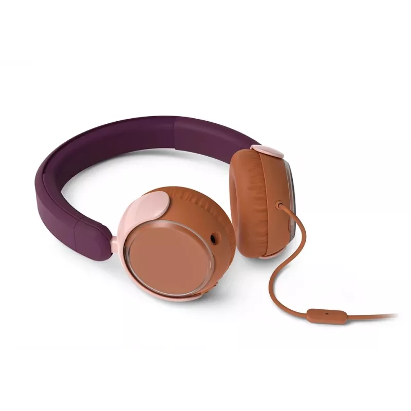 Philips 2000 series TAK2000MP/00 słuchawki/zestaw słuchawkowy Przewodowe Nagłowne Rozmowy/Muzyka USB typu C Pomarańczowy, fioletowy, różowy