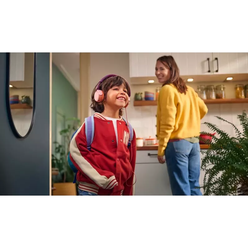 Philips 2000 series TAK2000MP/00 słuchawki/zestaw słuchawkowy Przewodowe Nagłowne Rozmowy/Muzyka USB typu C Pomarańczowy, fioletowy, różowy