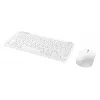 Zestaw klawiatury i myszy TRUST Lyra Mini Wireless QWERTZ (RF + Bluetooth) Biały, układ niemiecki