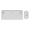 Zestaw klawiatury i myszy TRUST Lyra Mini Wireless QWERTZ (RF + Bluetooth) Biały, układ niemiecki
