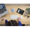 Zestaw klawiatury i myszy TRUST Lyra Mini Wireless QWERTZ (RF + Bluetooth) Biały, układ niemiecki