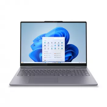 Lenovo IdeaPad 5 2-in-1 16IAL10 Intel Core Ultra 5 225U Hybrid (2-w-1) 40,6 cm (16 cali) Dotykowy ekran WUXGA 16 GB LPDDR5x-SDRAM 1 TB SSD Wi-Fi 7 (802.11be) Windows 11 Home Niemiecki Szary