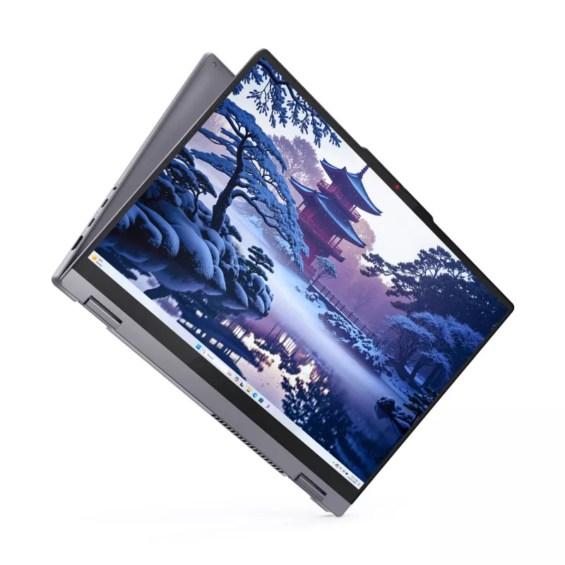 Lenovo IdeaPad 5 2-in-1 16IAL10 Intel Core Ultra 5 225U Hybrid (2-w-1) 40,6 cm (16 cali) Dotykowy ekran WUXGA 16 GB LPDDR5x-SDRAM 1 TB SSD Wi-Fi 7 (802.11be) Windows 11 Home Niemiecki Szary