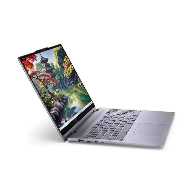 Lenovo IdeaPad 5 2-in-1 16IAL10 Intel Core Ultra 5 225U Hybrid (2-w-1) 40,6 cm (16 cali) Dotykowy ekran WUXGA 16 GB LPDDR5x-SDRAM 1 TB SSD Wi-Fi 7 (802.11be) Windows 11 Home Niemiecki Szary