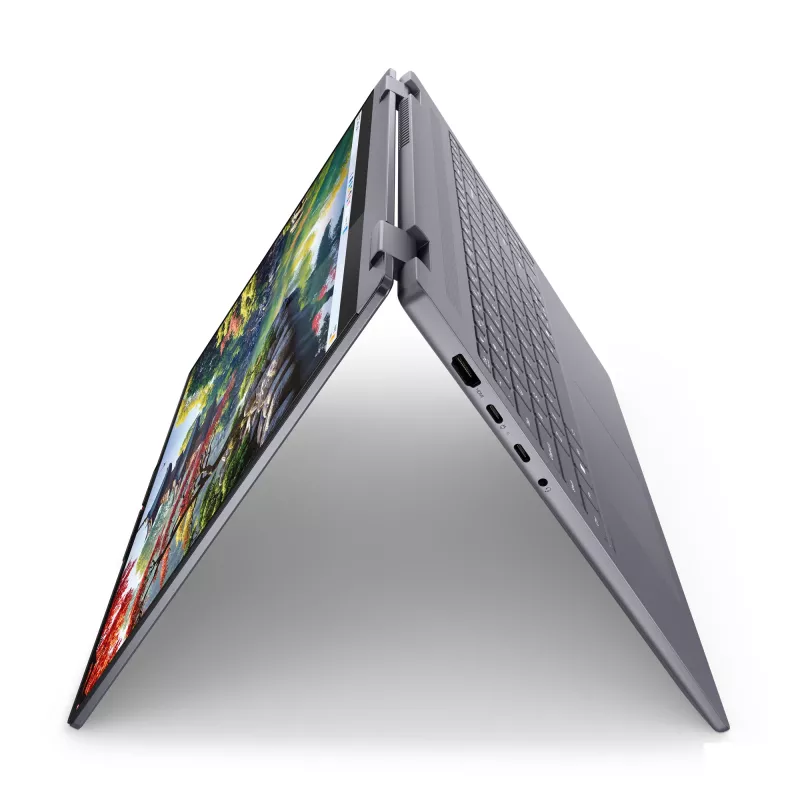 Lenovo IdeaPad 5 2-in-1 16IAL10 Intel Core Ultra 5 225U Hybrid (2-w-1) 40,6 cm (16 cali) Dotykowy ekran WUXGA 16 GB LPDDR5x-SDRAM 1 TB SSD Wi-Fi 7 (802.11be) Windows 11 Home Niemiecki Szary