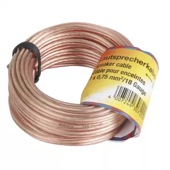 Hama 00205141 kabel audio 10 m Miedziany, Przezroczysty