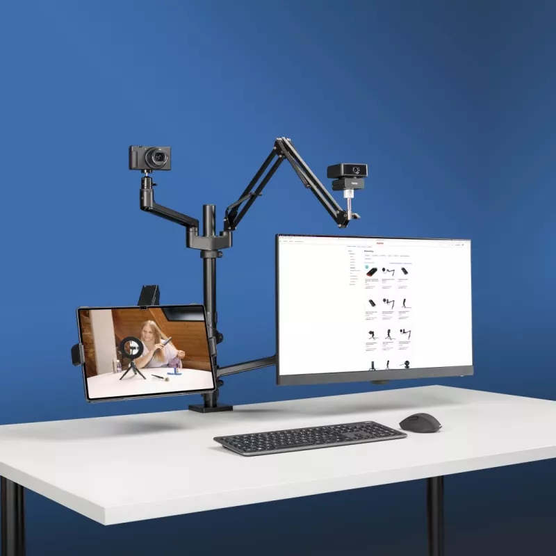 Hama 00004663 uchwyt/stojak do monitora 81,3 cm (32 cale) Biurko Czarny