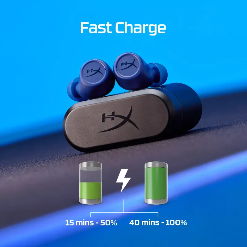 Bezprzewodowy zestaw słuchawkowy douszny Kingston HyperX Cirro Buds Pro Czarny — Bluetooth, 20–20000 Hz, kabel 0,3 m