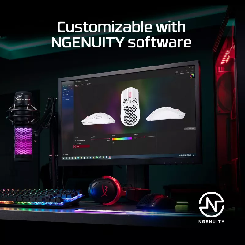 HyperX Pulsefire Haste - Bezprzewodowa mysz gamingowa (biała)