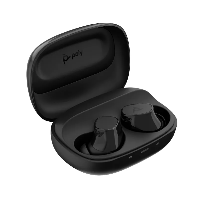 HP Poly Voyager Free 20 Szare Słuchawki Douszne + Podstawowe Etui Ładujące, Szary, Chiny, Aktywna, Windows 10, Windows 11, MacOS, 157 mm
