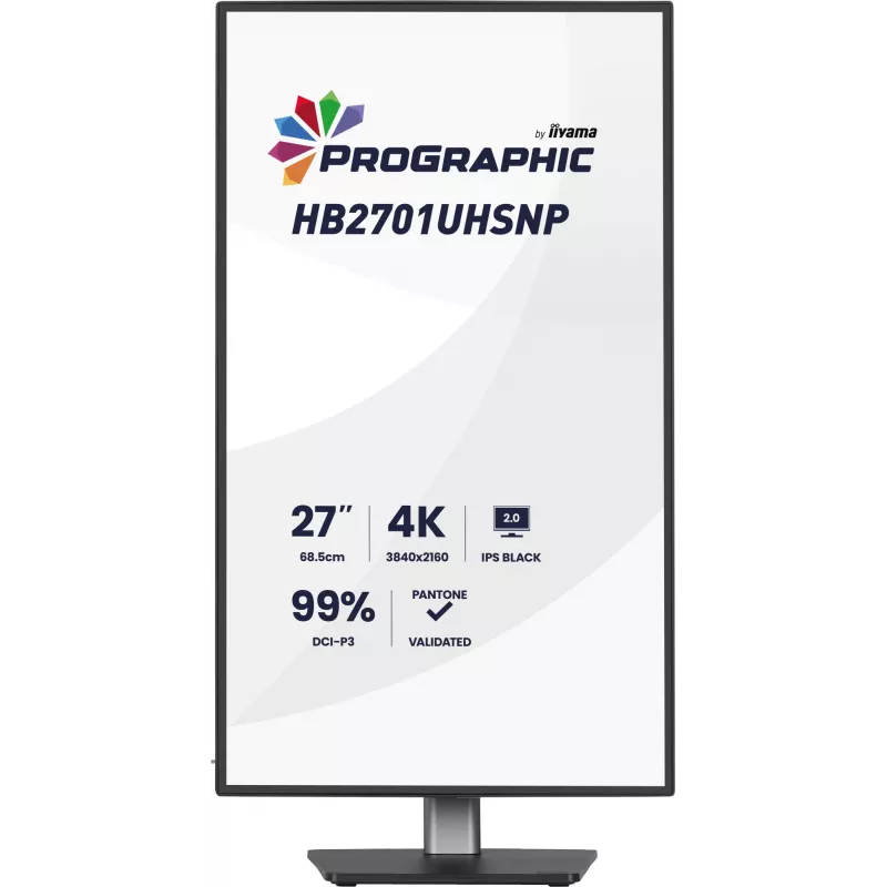 Monitor komputerowy iiyama PROGRAPHIC HB2701UHSNP-B1 68,6 cm (27 cali) 3840 x 2160 pikseli 4K Ultra HD LCD Czarny