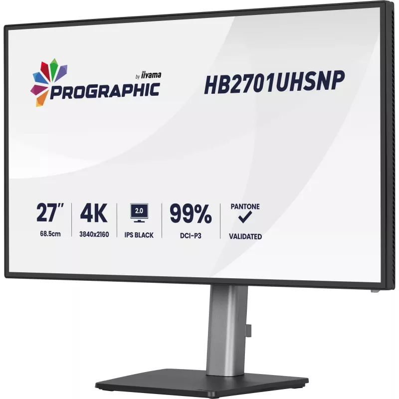 Monitor komputerowy iiyama PROGRAPHIC HB2701UHSNP-B1 68,6 cm (27 cali) 3840 x 2160 pikseli 4K Ultra HD LCD Czarny