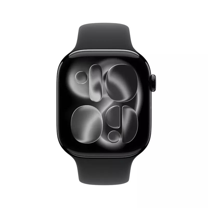 Apple Watch GPS + Cellular 46mm koperta aluminiowa Jet Czarny czarny pasek sportowy S/M