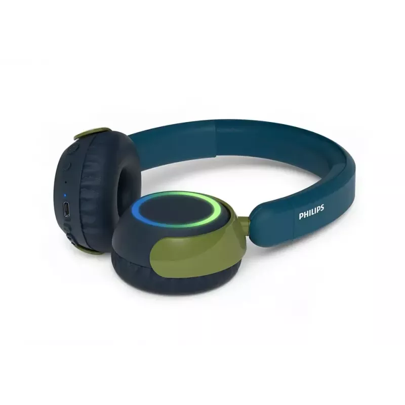Philips 4000 series TAK4200CT/00 słuchawki/zestaw słuchawkowy Bezprzewodowe Pałąk na głowę Połączenia/Muzyka Bluetooth Niebieski, Zielony