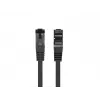 Kabel sieciowy LANBERG Cat8.1 S/FTP (S-STP) RJ-45–RJ-45 Czarny 0,25 m