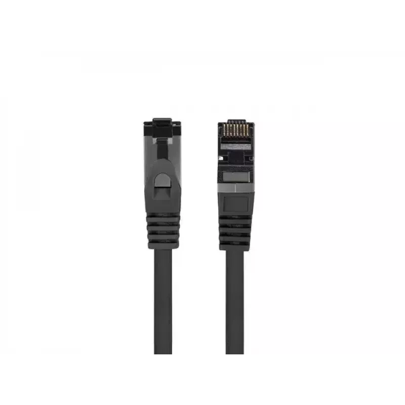 Kabel sieciowy LANBERG Cat8.1 S/FTP (S-STP) RJ-45–RJ-45 Czarny 0,25 m