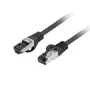 Kabel sieciowy LANBERG Cat8.1 S/FTP (S-STP) RJ-45–RJ-45 Czarny 0,25 m