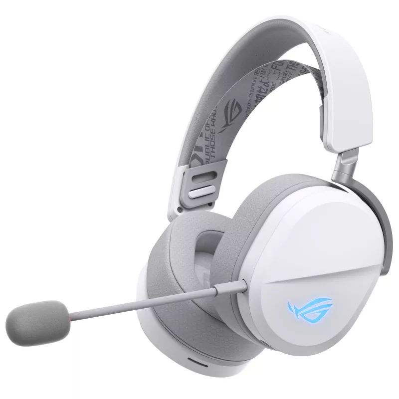 Zestaw słuchawkowy ASUS ROG Pelta przewodowy i bezprzewodowy nauszny do gier USB Type-C Bluetooth biały