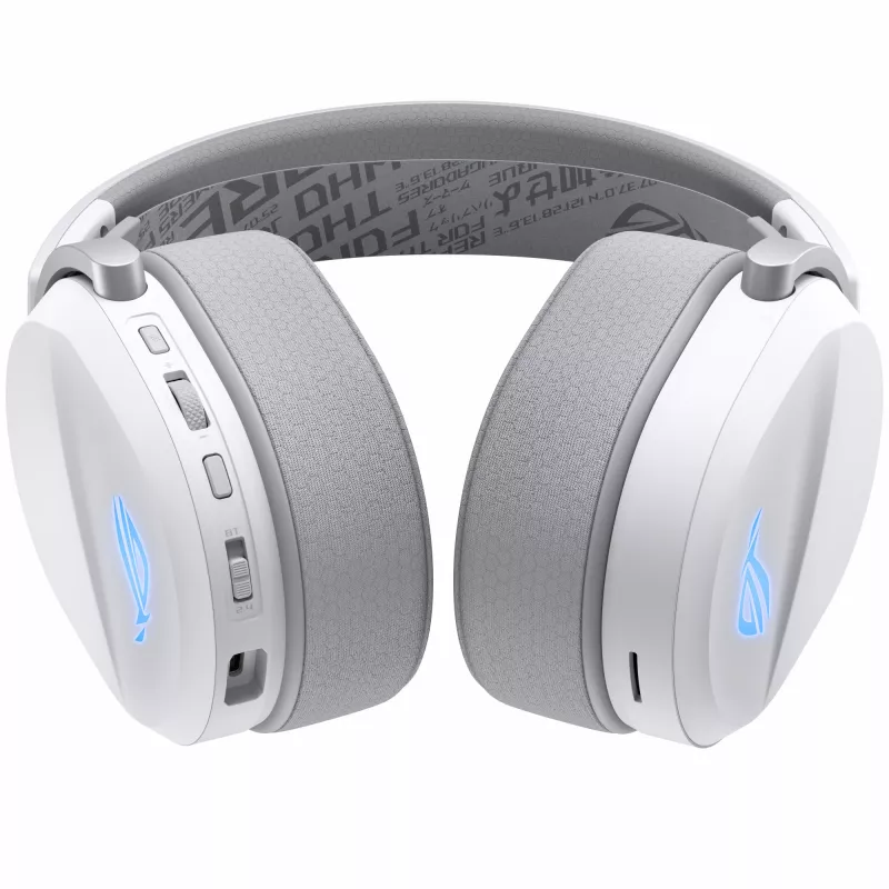 Zestaw słuchawkowy ASUS ROG Pelta przewodowy i bezprzewodowy nauszny do gier USB Type-C Bluetooth biały
