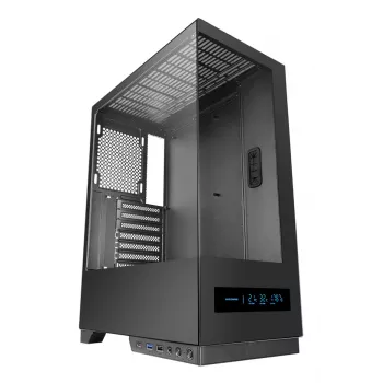 Obudowa PC TACENS MARS MC-PULSAR LCD ATX Midi Tower, szkło hartowane, przedni LCD, USB-C, obsługa GPU 33.2 cm