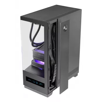 Obudowa PC TACENS MARS MC-PULSAR LCD ATX Midi Tower, szkło hartowane, przedni LCD, USB-C, obsługa GPU 33.2 cm