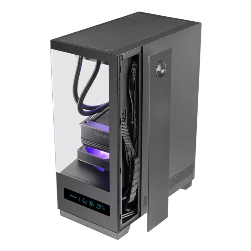 Obudowa PC TACENS MARS MC-PULSAR LCD ATX Midi Tower, szkło hartowane, przedni LCD, USB-C, obsługa GPU 33.2 cm