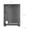 Obudowa PC TACENS MARS MC-PULSAR LCD ATX Midi Tower, szkło hartowane, przedni LCD, USB-C, obsługa GPU 33.2 cm