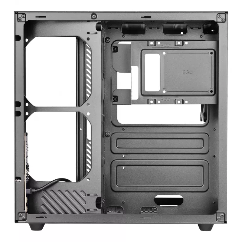 Obudowa PC TACENS Mars Gaming MCV-ONE Midi Tower — Czarna, ATX/Micro-ATX/Mini-ITX, hartowane szkło, obsługa wentylatorów 120 mm