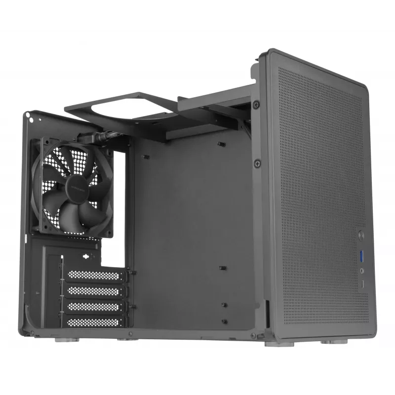 Obudowa PC Mini Tower TACENS Mars Gaming MC-XPRO — Mini-ITX/Micro-ATX, obsługa zasilaczy SFX, mesh, czarna, wentylatory 120 mm