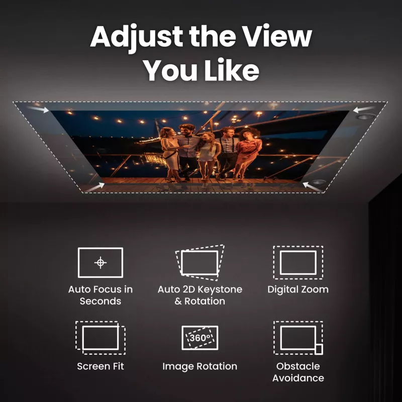 BenQ GV50p standardowy projektor laserowy DLP 1080p 500 ANSI lm, 16:9, 2,1 kg, 20 000 godz.