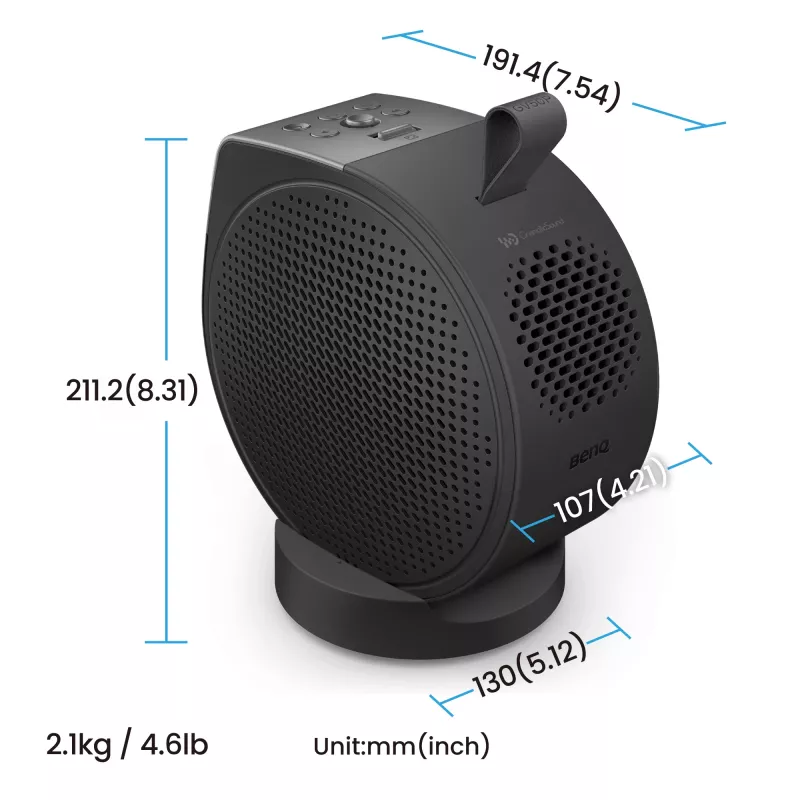 BenQ GV50p standardowy projektor laserowy DLP 1080p 500 ANSI lm, 16:9, 2,1 kg, 20 000 godz.