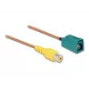 Kabel FAKRA Z jack do RCA jack RG-179 32 cm DeLOCK