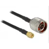 Kabel koncentryczny DeLOCK 89465 RG-58 5 m wtyk N wtyk SMA czarny