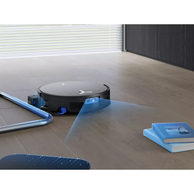 Odkurzacz robotyczny Ecovacs Deebot X11 Pro Omni — czarny, Li-Ion 6400 mAh, czas pracy 206 min, pojemnik na kurz 0,22 L, stacja bazowa 2,5 L