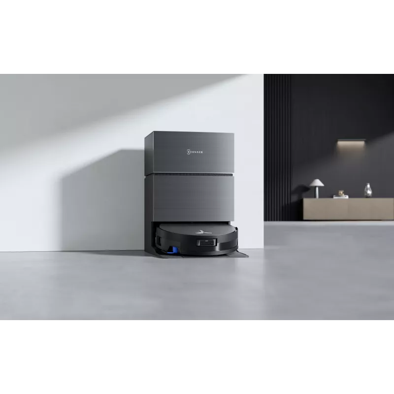Odkurzacz robotyczny Ecovacs Deebot X11 Pro Omni — czarny, Li-Ion 6400 mAh, czas pracy 206 min, pojemnik na kurz 0,22 L, stacja bazowa 2,5 L