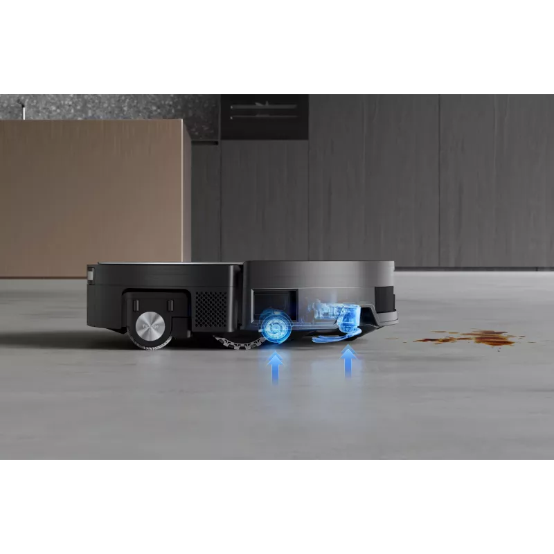 Odkurzacz robotyczny Ecovacs Deebot X11 Pro Omni — czarny, Li-Ion 6400 mAh, czas pracy 206 min, pojemnik na kurz 0,22 L, stacja bazowa 2,5 L