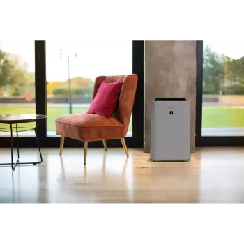 Oczyszczacz powietrza Sharp UA-HD50E-L — powierzchnia 38 m², 306 m³/h, 55 dB, 54 W, Szary, 7,9 kg